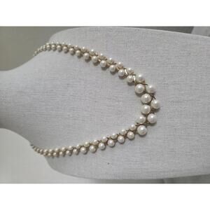 Pearl Graduated Strand Necklace – 17" with Gold-Tone Clasp
